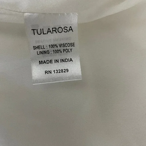 Tularosa Mini Dress Women's M White Lace Mesh Sheer A Line Beach Boho Summer - Picture 5 of 6